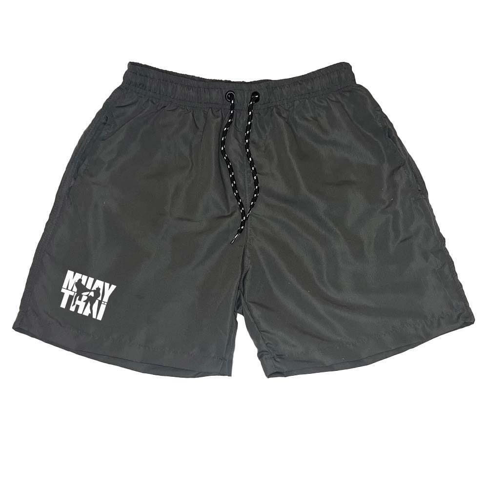 Short Masculino Tactel Estampado Cordão Ajustável Muay Thay