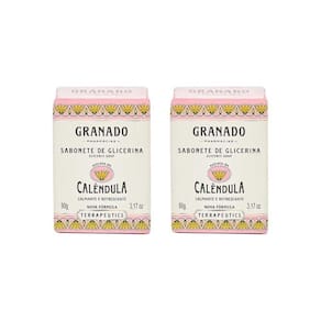 Sabonete Granado 90G Glicerina Calendula-Kit C/2Un