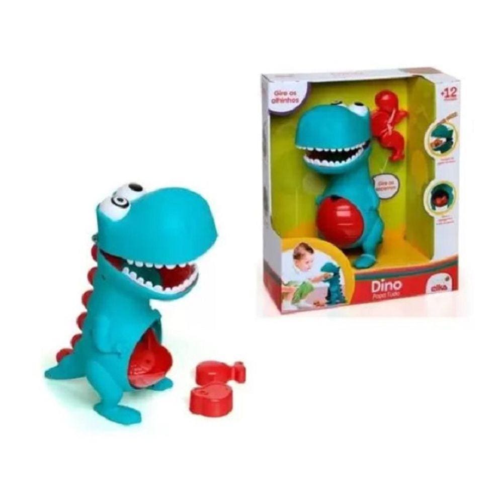 Boneco Infantil Didático Dino Papa Tudo - Elka