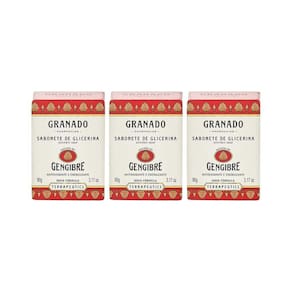 Sabonete Granado 90G Glicerina Gengibre-Kit C/3Un