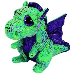 Pelúcia Beanie Boos Dragão Cinder com Olhinhos de Glitter