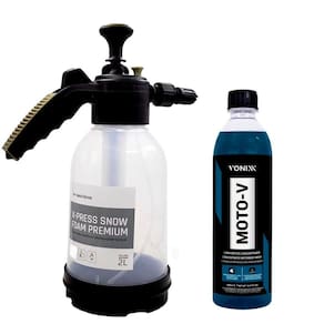 Pulverizador X-Press Snow Foam 2 Litros Waxtreme + Moto-V 500 ml Vonixx