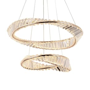 Lustre Pendente Nordecor Lezie 2737 Ouro Brilho Led Bivolt