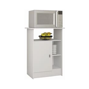 Balcão Multiuso Para Forno microondas Cr20117 Branco Branco
