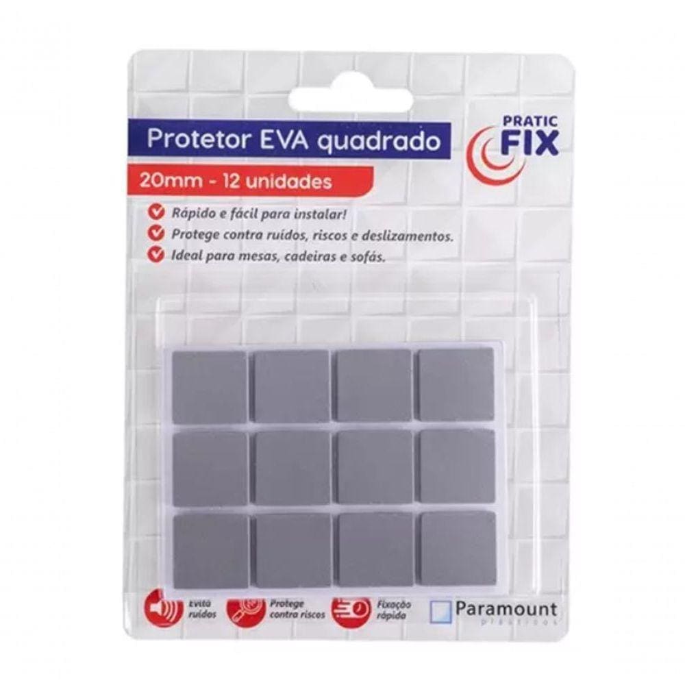 Protetor Adesivo Quadrado Pés Cadeiras Mesas
