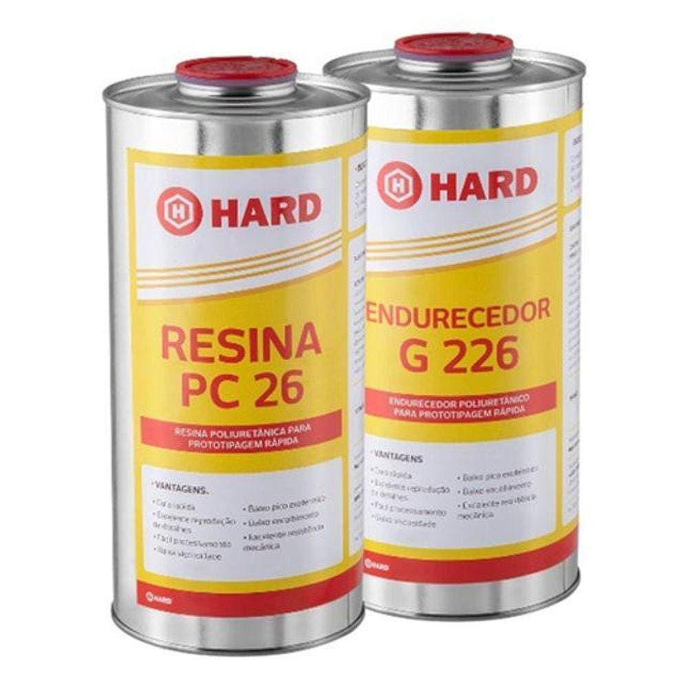 Kit Resina Pc 26 E Endurecedor G 226 Hard Poliuretano