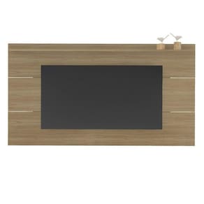 Rack com Painel para Tv até 60 Pol Universal Slim Michigan Off White/Carvalho