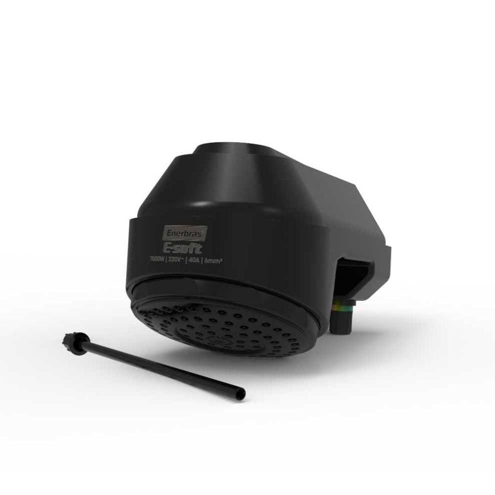 Ducha Elétrica E-Soft - 7500w x 220v - Preta - Enerbras