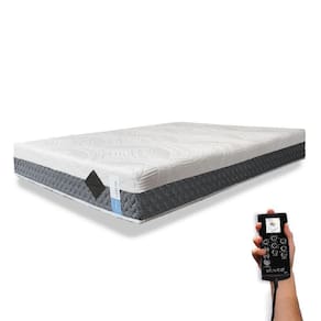 Colchão De Látex Articulado Cinza 20cm Casal 138x188cm