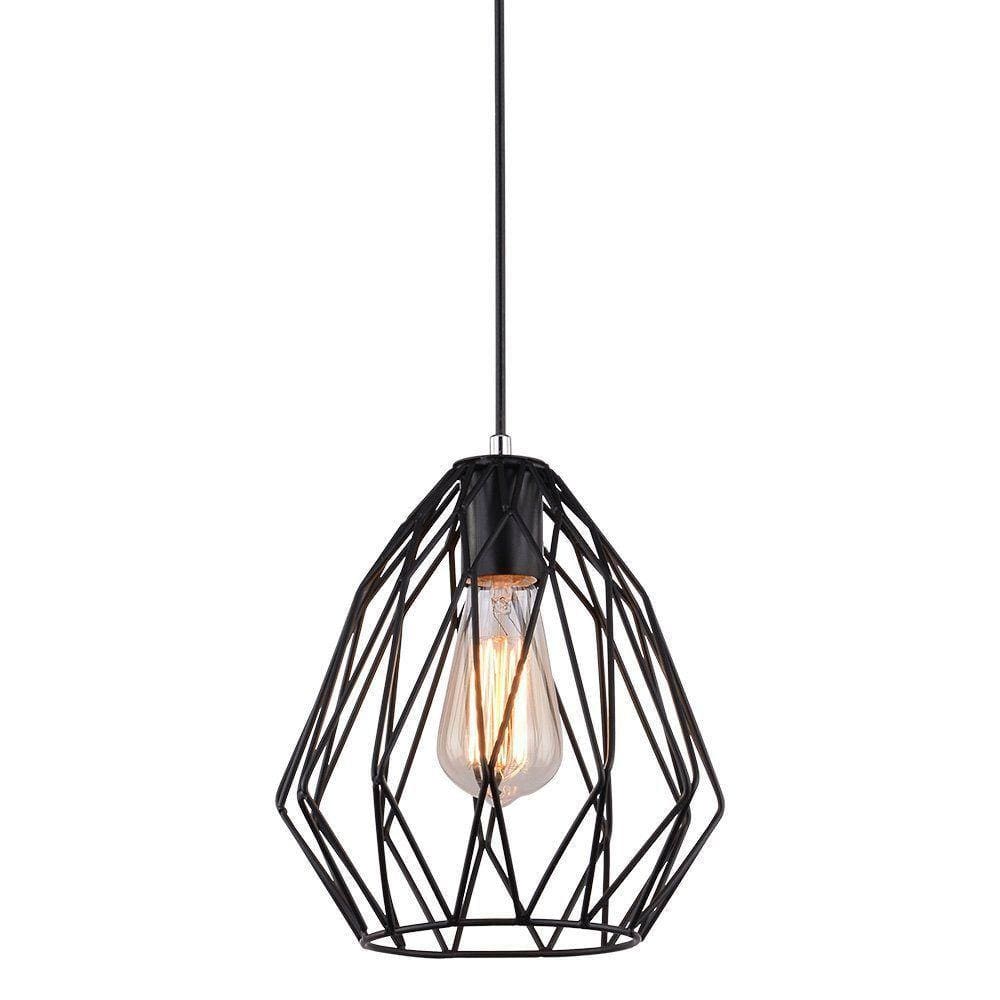Lustre Pendente Taschibra Aramado Christa Preto E27 Bivolt