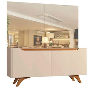 Buffet Para Sala De Jantar 4 Portas Grecia Mavaular Off White - Naturalle