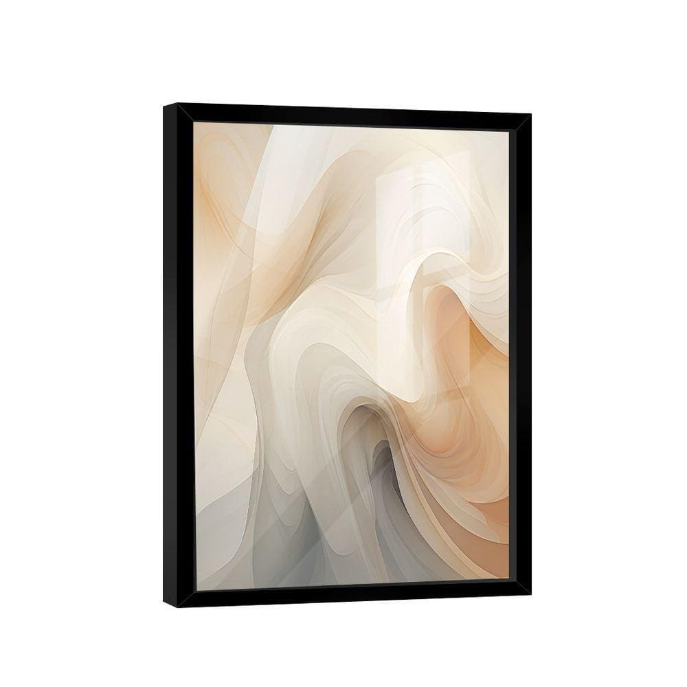 Quadro Abstrato Claro Curvas -- Br Artes