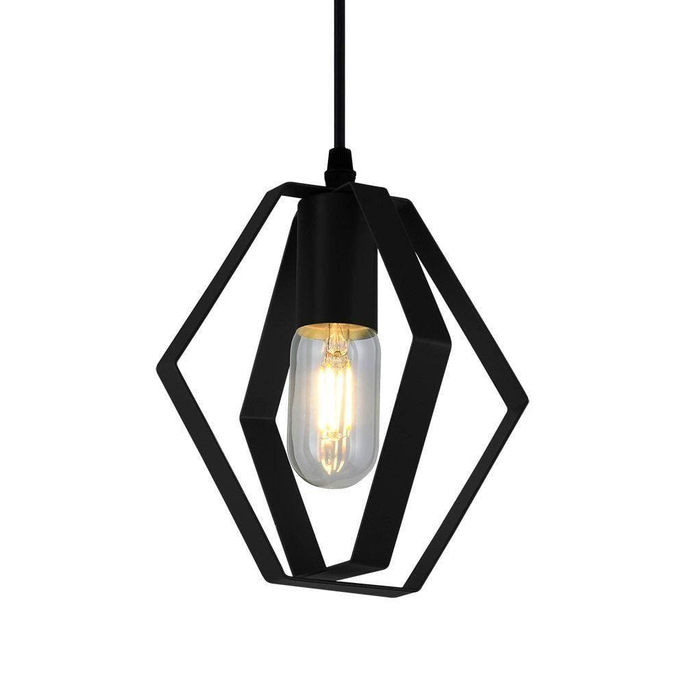 Lustre Pendente Taschibra Metal Cruiser Preto E27 Bivolt