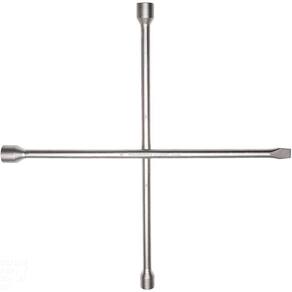 Chave De Roda Tipo Cruz Com Corpo Forjado Em Aço Especial 17x19x21 Mm Com Espátula