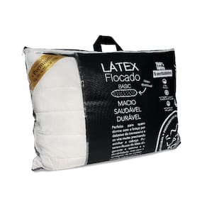 Trav. De Látex Basic Premium Flocos Perfil Baixo 43X62X13Cm