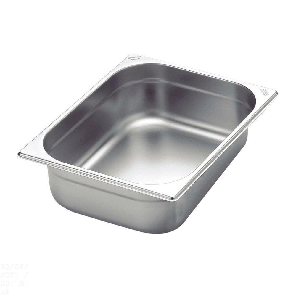 Cuba Tramontina Gn 1/2 Em Aço Inox Sem Alças Profundidade 100 Mm - Aço 304 Tramontina