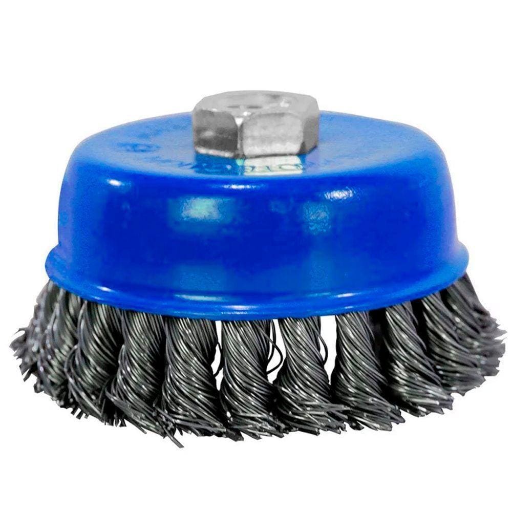 Kit 4 Escova Rotativa De Aço Para Lixadeira 100mm 4" Danmi®