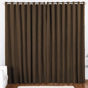 Cortina 4 Mts Sala Quarto Oxford Varão Baratissima Tabaco