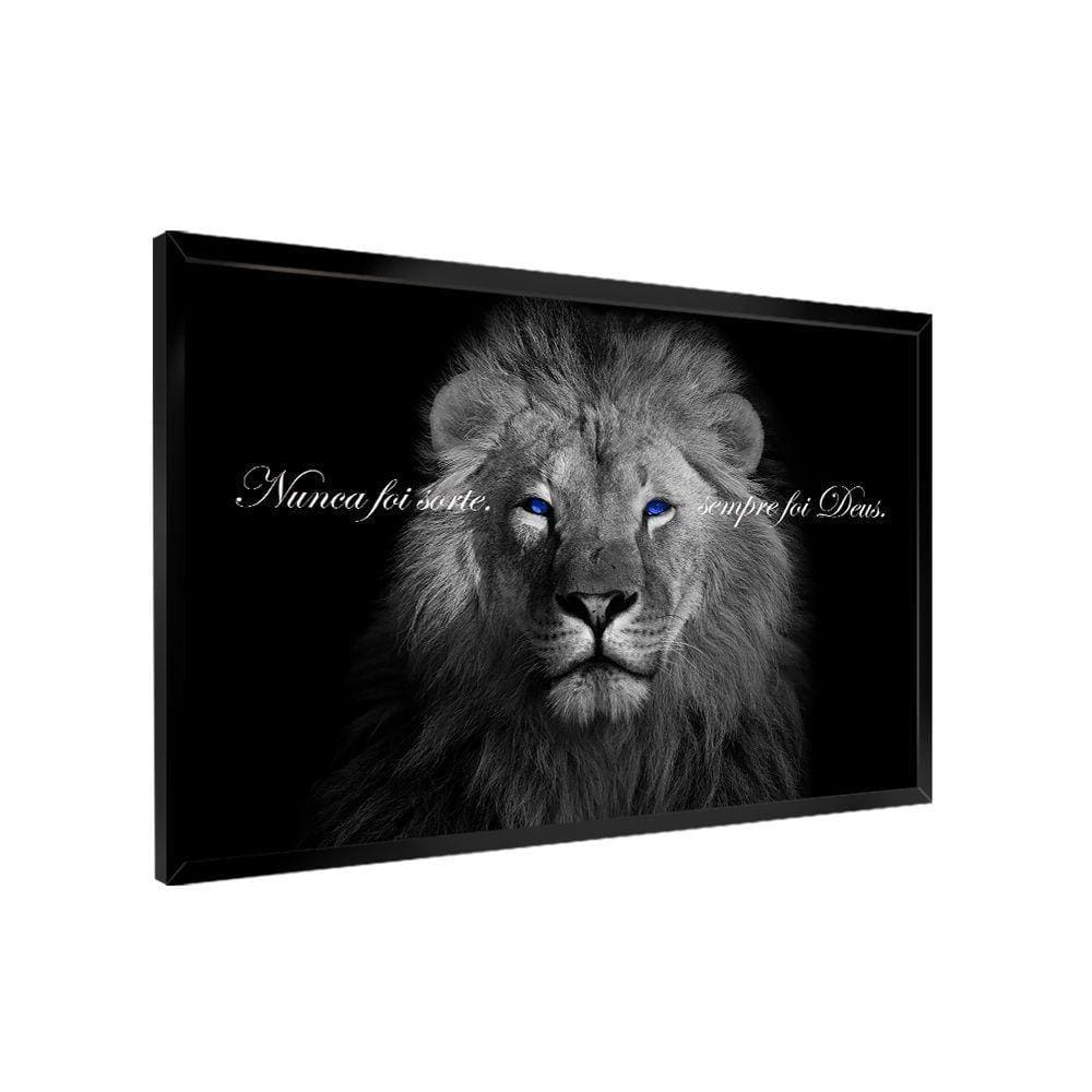 Quadro Nunca Foi Sorte, Sempre Foi Deus