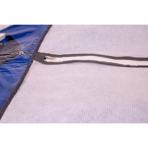 Capa Protetora Para Ternos Vestidos e Casacos Vizapi Classic 95x60cm Branco Cinza