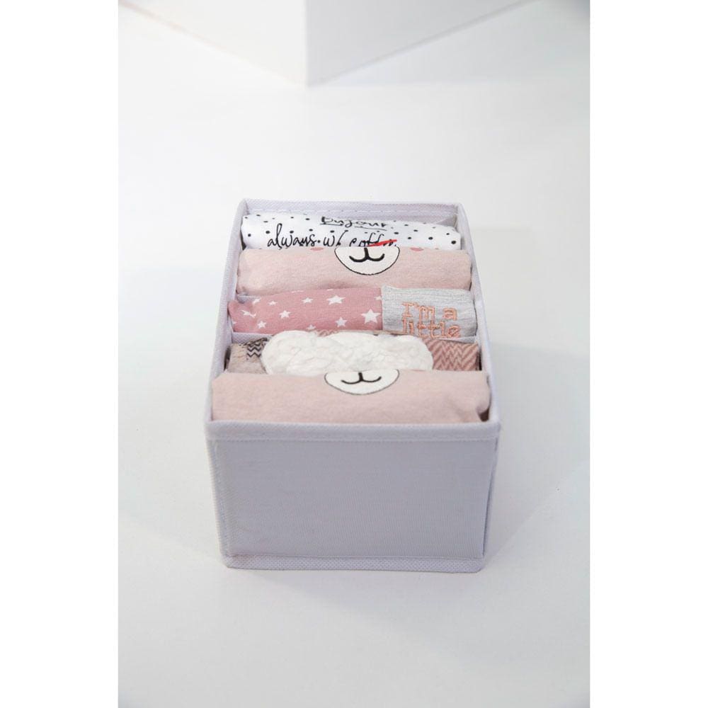 Organizador Para Roupas e Acessórios 5 Divisórias Vizapi Exclusive 20x13x10cm Branco