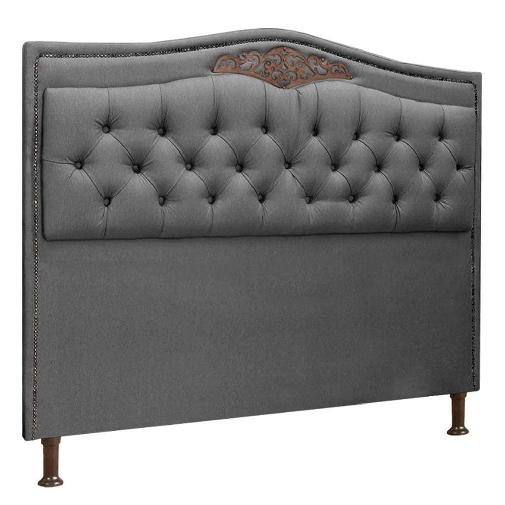 Cabeceira Estofada Holanda 1,40 Casal Linho Shop das Cabeceiras