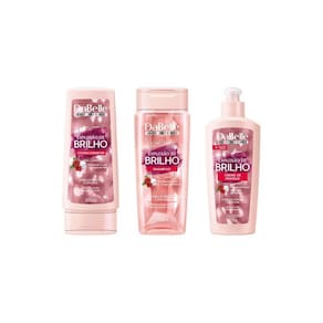 Kit Dabelle Explosao De Brilho Shampoo+Cond+Creme Pentear