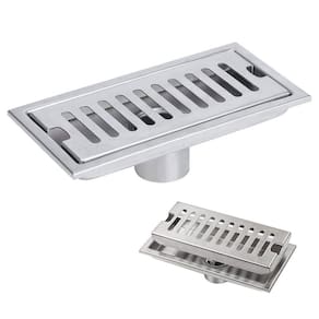 Ralo Linear 20cm Aço Inox Banheiro Anti Odor Anti Inseto Lavabo Area Externa Quintal Piscina Higienico Resistente