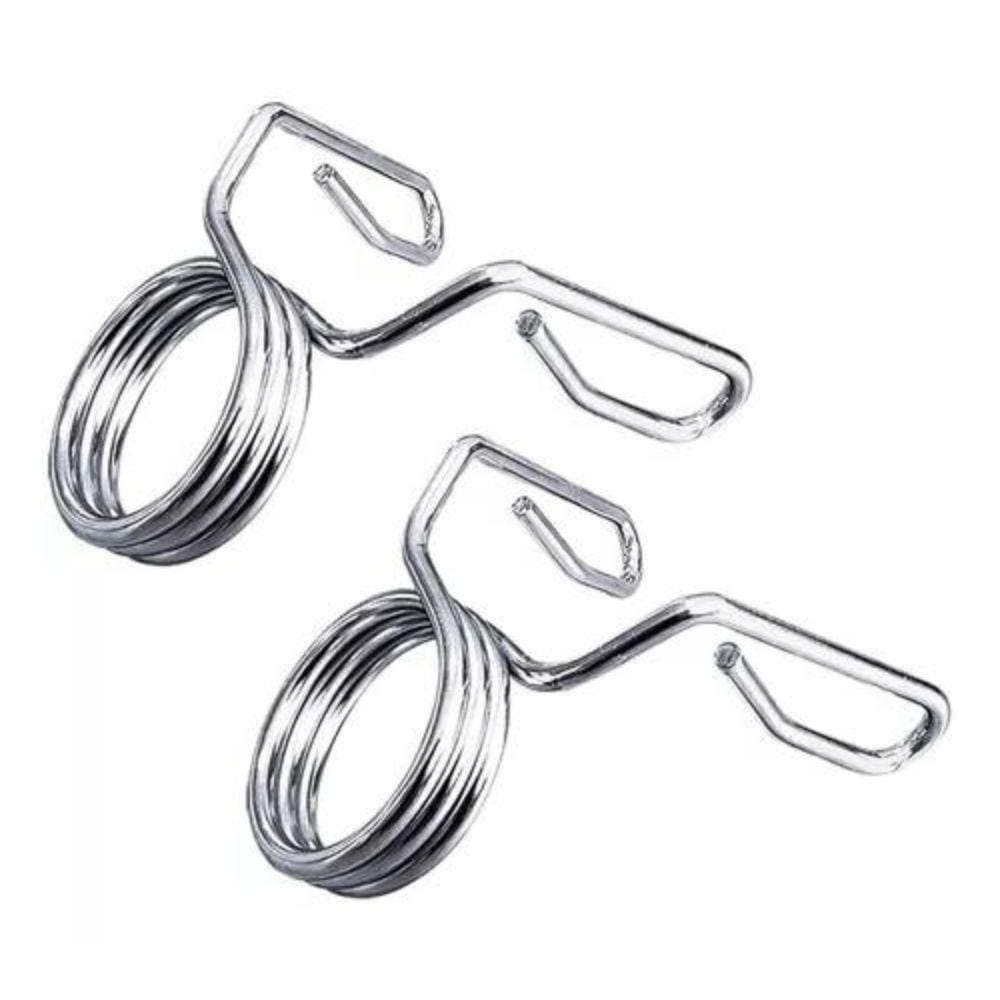Kit Presilha de Halter Barra Olímpica PEL-04CH Pelegrin Mola Cromada