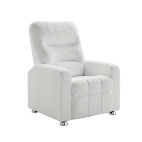 Poltrona do Papai Reclinável Maldivas Corano Branco Shop das Cabeceiras