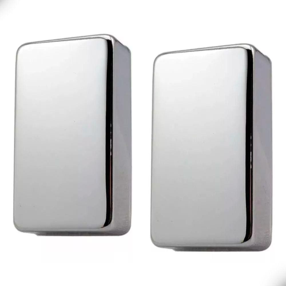 2 Capas Para Captador Tipo Humbucker Metal Cega Cromado 664