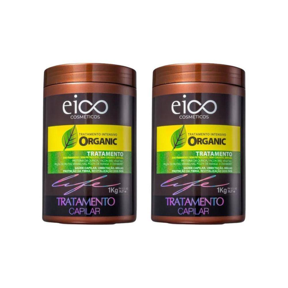 Mascara Eico 1Kg Tratamento Organic - Kit C/2Un