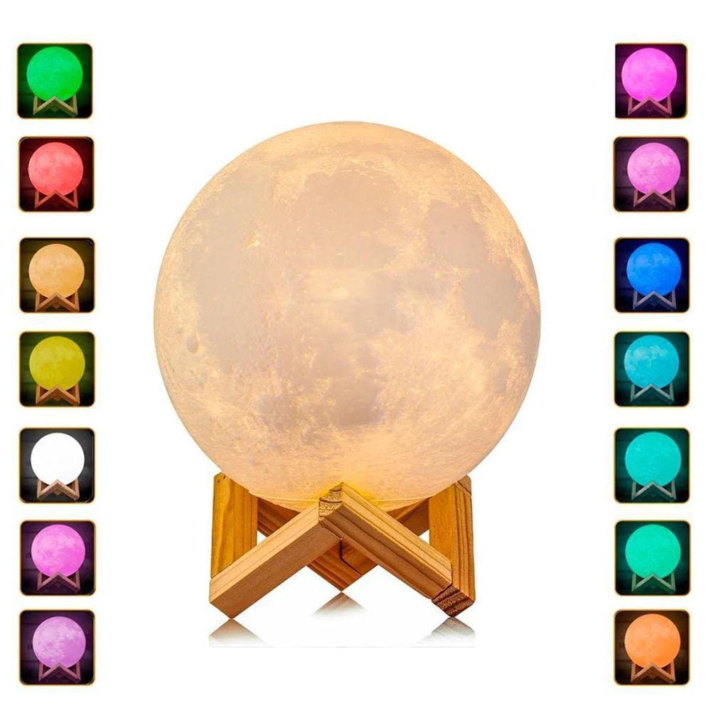 Abajur Luminária Lua 3D Umidificador Aromatizador Ambiente