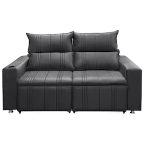 Sofá 2 lugares Retrátil e Reclinável Madri 1,80M Suede Shop das Cabeceiras