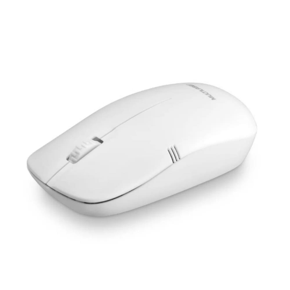 Mouse Sem Fio Multilaser MO286 Slim 3 Botões 1200dpi Conexão Usb Branco