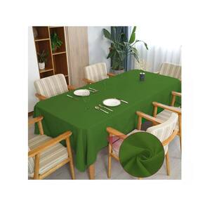 Toalha De Mesa 4 Lugares Quadrada Linho Rústico Verde