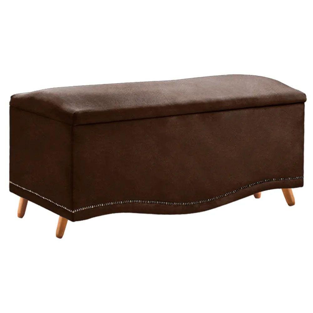 Calçadeira Sapateira Baú Holanda 160cm de Largura Sintético Shop das Cabeceiras