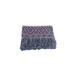 Manta Xale Rustic  Jacquard 1 pç Vermelho