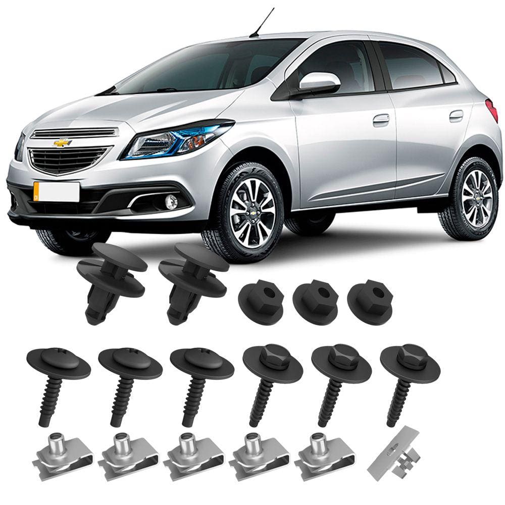 Kit Grampos Presilhas Parafusos Porcas Do Parabarro Onix 2013 2014 2015 2016