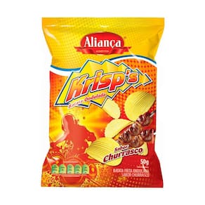 Batata Aliança Krisps Ondulada Churrasco 50g