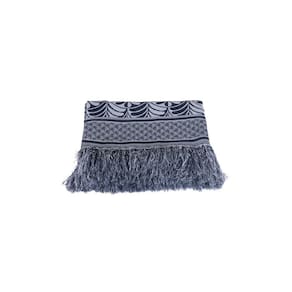 Manta Xale Rustic  Jacquard 1 pç Preto Pal