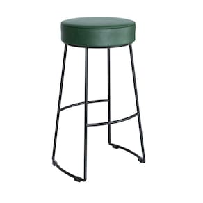 Banqueta Nice em Aço Industrial Yescasa Preto / Verde Musgo