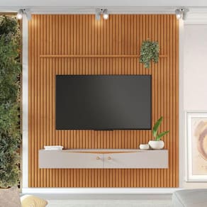 Painel Riso 240 X 207cm Candian com Nicho CINAMOMO E OFF