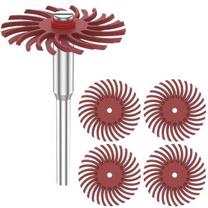 Kit 3 Roda De Polir 25Mm Cerda G220 Haste 3Mm Micro Retífica