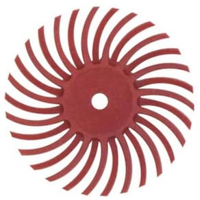 Roda De Polir 25Mm Cerda Radial Grão 220 Para Micro Retífica