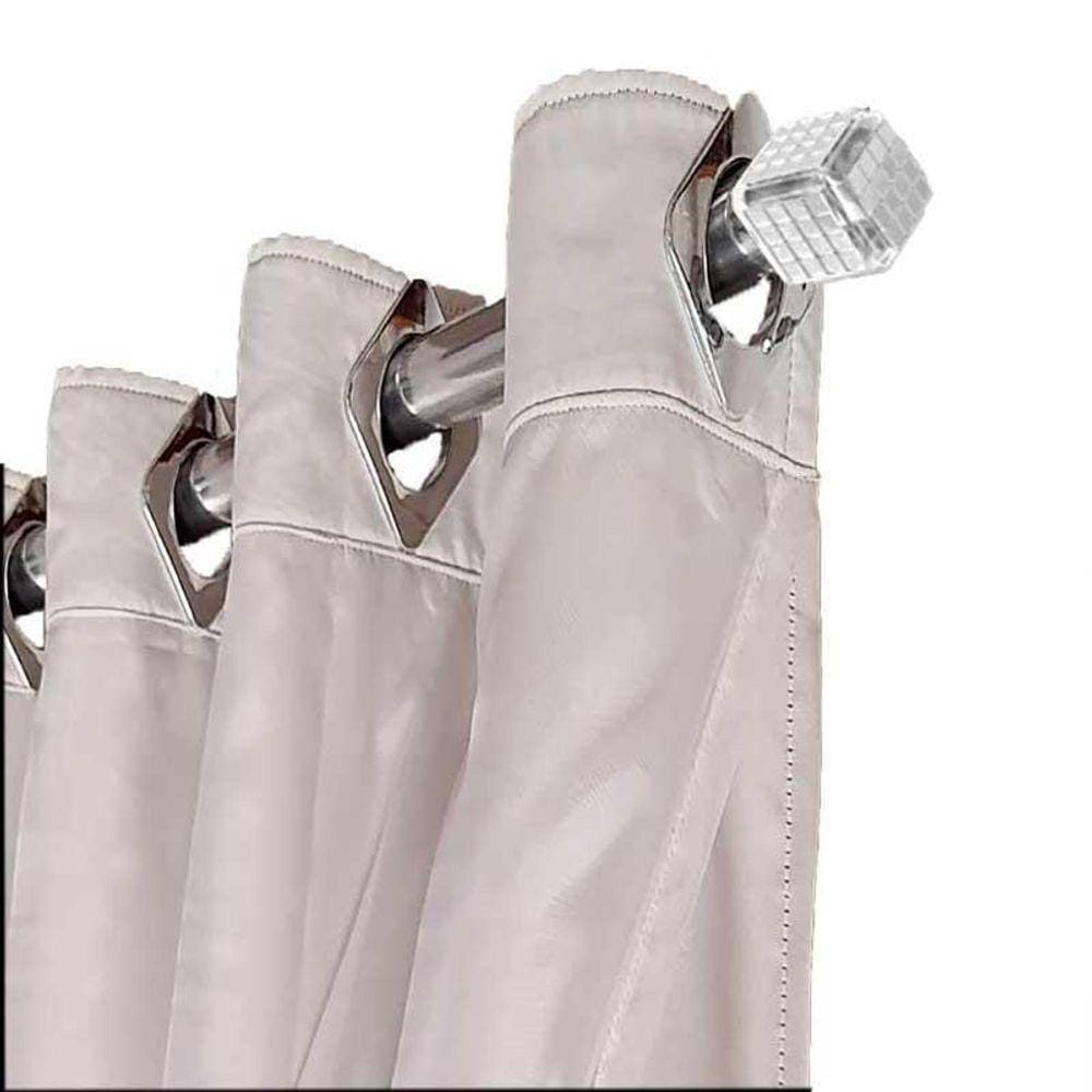 Cortina Blackout Tecido Ana 4,30 X 2,80 Corta Luz Palha