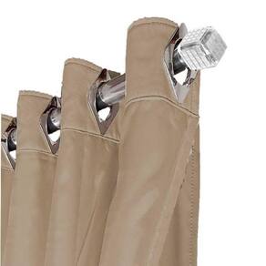 Cortina Blackout Tecido Ana 4,30 X 2,90 Corta Luz Bege