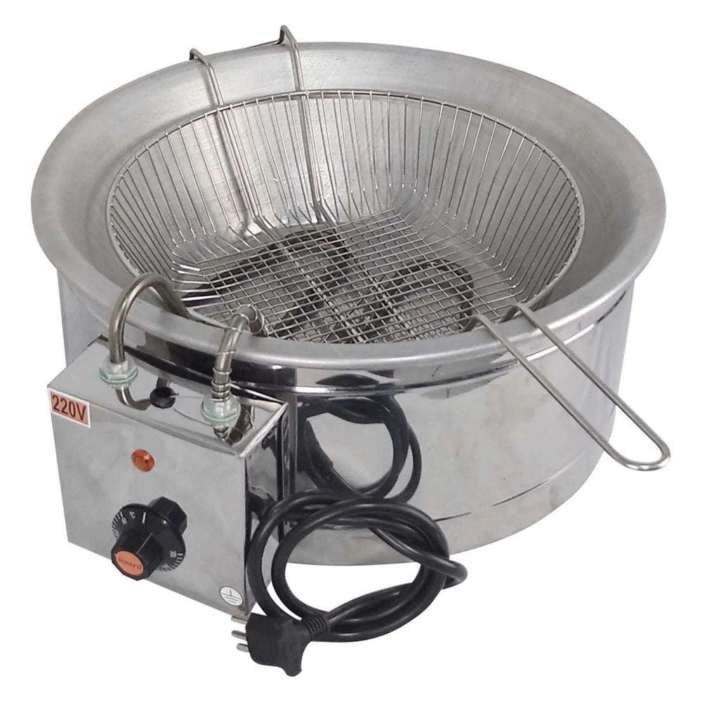 Tacho de Fritura Elétrico 7 Litros Bacia Alumínio Record
