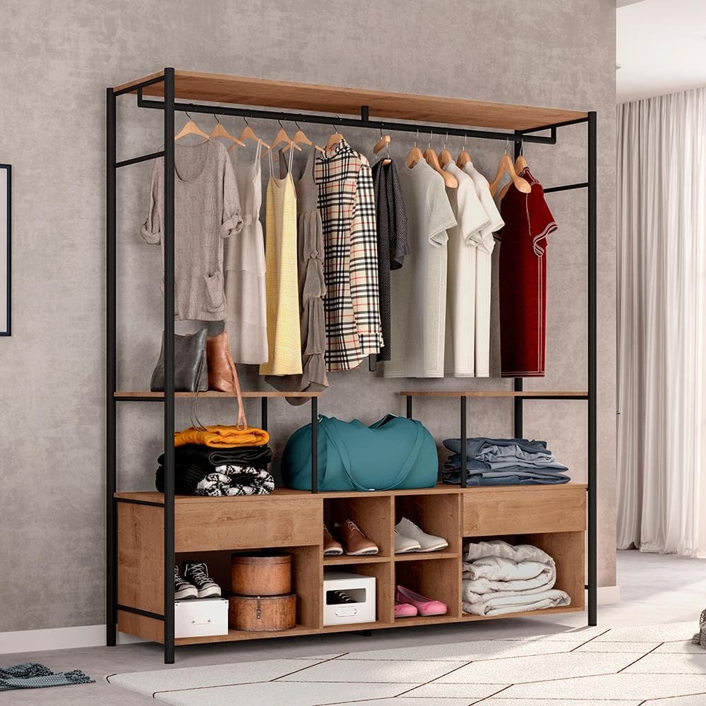 Guarda Roupa Industrial Com 1 Porta Adelaide