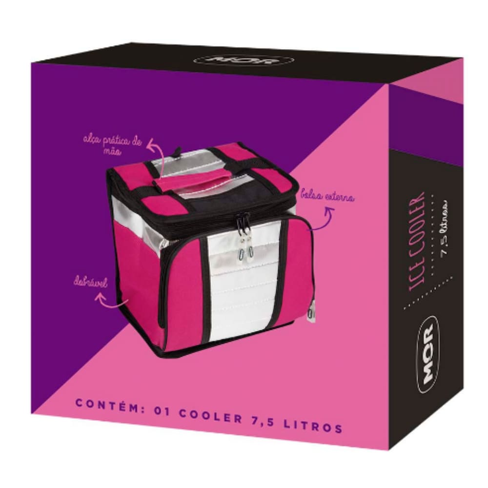 Ice Cooler Mor 7,5L Rosa Ref.3629